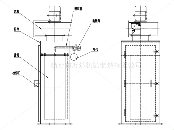 倉頂除塵器-新鄉市萬達機械制造有限公司